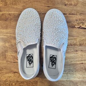 Vans Women's Pearl Embellished Slip-On Sneakers